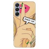 Senada Samsung A17 İle Uyumlu Kılıf Galaxy A17 Dekoratif Silikon Baskılı Kapak Shut Up
