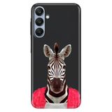 Senada Samsung A17 İle Uyumlu Kılıf Galaxy A17 Dekoratif Silikon Baskılı Kapak Şirin Zebra