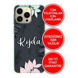 Senada Samsung A50 A70 A80 A3 A5 A7 A8 A9 2017 2018 2019 İle Uyumlu Kılıf İsimlikli Yazılı Kişiye Özel Botanik Dizayn