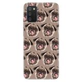 Senada Samsung Galaxy A02S İle Uyumlu Kılıf Desenli Baskılı Silikon Pug Pug Köpek