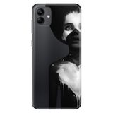 Senada Samsung Galaxy A04 İle Uyumlu Kılıf Silikon Moderna Desenli Siyahlı Kadın