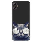 Senada Samsung Galaxy A04E İle Uyumlu Kılıf Silikon Desenli Resimli Kapak Cix Kedi