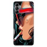 Senada Samsung Galaxy A04S İle Uyumlu Kılıf Silikon Desenli Resimli Kapak Cool Girl