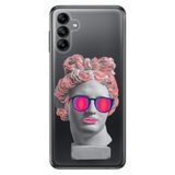 Senada Samsung Galaxy A04S İle Uyumlu Kılıf Silikon Desenli Resimli Kapak Cool Tanrıça
