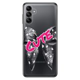 Senada Samsung Galaxy A04S İle Uyumlu Kılıf Silikon Desenli Resimli Kapak Cute Kurdele