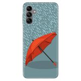 Senada Samsung Galaxy A04S İle Uyumlu Kılıf Silikon Desenli Resimli Kapak Kırmızı Şemsiye