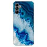 Senada Samsung Galaxy A04S İle Uyumlu Kılıf Silikon Desenli Resimli Kapak Koyu Ametist