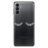 Senada Samsung Galaxy A04S İle Uyumlu Kılıf Silikon Desenli Resimli Kapak Masum Kirpik