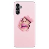 Senada Samsung Galaxy A04S İle Uyumlu Kılıf Silikon Desenli Resimli Kapak Saklı Aşk