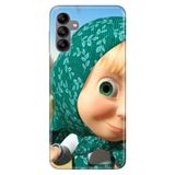 Senada Samsung Galaxy A04S İle Uyumlu Kılıf Silikon Desenli Resimli Kapak Sanat Kedi