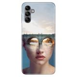 Senada Samsung Galaxy A04S İle Uyumlu Kılıf Silikon Desenli Resimli Kapak Sanatsal