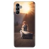 Senada Samsung Galaxy A04S İle Uyumlu Kılıf Silikon Desenli Resimli Kapak Yalnız Çocuk