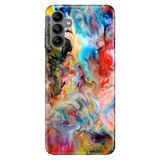 Senada Samsung Galaxy A04S İle Uyumlu Kılıf Silikon Moderna Desenli Boyaların Dansı