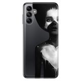 Senada Samsung Galaxy A04S İle Uyumlu Kılıf Silikon Moderna Desenli Siyahlı Kadın