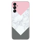 Senada Samsung Galaxy A05S İle Uyumlu Kılıf Silikon Desenli Resimli Kapak Beyaz Gri Mermer