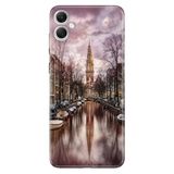 Senada Samsung Galaxy A07 İle Uyumlu Kılıf 6.7 İnc Dekoratif Silikon Baskılı Kapak Amsterdam