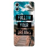 Senada Samsung Galaxy A07 İle Uyumlu Kılıf 6.7 İnc Dekoratif Silikon Baskılı Kapak Follow Your Dreams