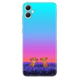 Senada Samsung Galaxy A07 İle Uyumlu Kılıf 6.7 İnc Dekoratif Silikon Baskılı Kapak Junior Aslanlar