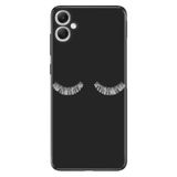 Senada Samsung Galaxy A07 İle Uyumlu Kılıf 6.7 İnc Dekoratif Silikon Baskılı Kapak Masum Kirpik