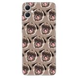 Senada Samsung Galaxy A07 İle Uyumlu Kılıf 6.7 İnc Dekoratif Silikon Baskılı Kapak Pug Pug Köpek