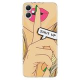 Senada Samsung Galaxy A07 İle Uyumlu Kılıf 6.7 İnc Dekoratif Silikon Baskılı Kapak Shut Up