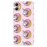 Senada Samsung Galaxy A07 İle Uyumlu Kılıf 6.7 İnc Dekoratif Silikon Baskılı Kapak Unicorn Donut