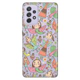 Senada Samsung Galaxy A13 İle Uyumlu Kılıf 0.4Mm Lazer Kesim Silikon Kapak Çizgi Melek
