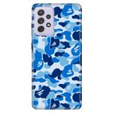 Senada Samsung Galaxy A13 İle Uyumlu Kılıf 0.4Mm Lazer Kesim Silikon Kapak Mavi Komando