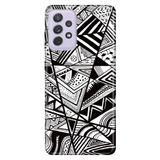 Senada Samsung Galaxy A13 İle Uyumlu Kılıf 0.4Mm Lazer Kesim Silikon Kapak Siyah/Beyaz