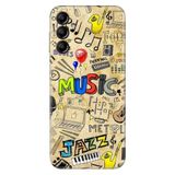 Senada Samsung Galaxy A14 İle Uyumlu Kılıf Silikon Desenli Resimli Kapak 80'S Music