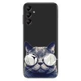 Senada Samsung Galaxy A14 İle Uyumlu Kılıf Silikon Desenli Resimli Kapak Cix Kedi