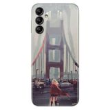 Senada Samsung Galaxy A14 İle Uyumlu Kılıf Silikon Desenli Resimli Kapak Kırmızılı Kadın