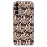 Senada Samsung Galaxy A14 İle Uyumlu Kılıf Silikon Desenli Resimli Kapak Pug Pug Köpek