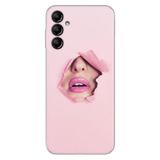 Senada Samsung Galaxy A14 İle Uyumlu Kılıf Silikon Desenli Resimli Kapak Saklı Aşk