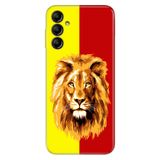 Senada Samsung Galaxy A16 5G İle Uyumlu Kılıf Telefon İle Uyumlu Kılıfı Baskılı Sarı Kırmızı Parçalı Aslan