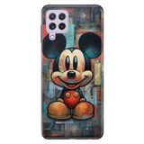 Senada Samsung Galaxy A22 / M22 / M32 ile Uyumlu Kılıf Resimli Desenli Silikon 05MickeySmile1111
