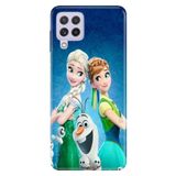 Senada Samsung Galaxy A22 / M22 / M32 ile Uyumlu Kılıf Resimli Desenli Silikon ElsaAnnaOlaf
