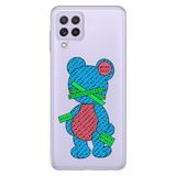 Senada Samsung Galaxy A22 / M22 / M32 ile Uyumlu Kılıf Resimli Desenli Silikon Kayıp Ayıcık