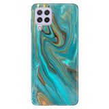 Senada Samsung Galaxy A22 / M22 / M32 ile Uyumlu Kılıf Resimli Desenli Silikon Liquid Mermer