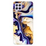 Senada Samsung Galaxy A22 / M22 / M32 ile Uyumlu Kılıf Resimli Desenli Silikon Lounge Mermer
