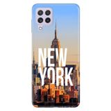 Senada Samsung Galaxy A22 / M22 / M32 ile Uyumlu Kılıf Resimli Desenli Silikon New York