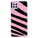 Senada Samsung Galaxy A22 / M22 / M32 ile Uyumlu Kılıf Resimli Desenli Silikon Pembe Siyah