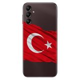 Senada Samsung Galaxy A24 İle Uyumlu Kılıf Silikon Desenli Resimli Uv Kapak Al Bayrak