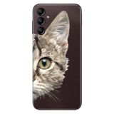 Senada Samsung Galaxy A24 İle Uyumlu Kılıf Silikon Desenli Resimli Uv Kapak Kedi Prisma