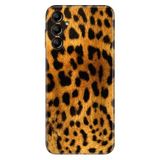 Senada Samsung Galaxy A24 İle Uyumlu Kılıf Silikon Desenli Resimli Uv Kapak Leopar Kürk