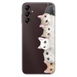 Senada Samsung Galaxy A24 İle Uyumlu Kılıf Silikon Desenli Resimli Uv Kapak Pisi Pisi Kedi