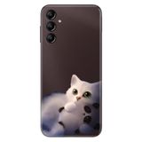 Senada Samsung Galaxy A24 İle Uyumlu Kılıf Silikon Desenli Resimli Uv Kapak Şeker Kedi