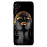 Senada Samsung Galaxy A25 İle Uyumlu Kılıf Silikon Desenli Resimli Kapak Afrikalı Kız