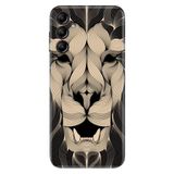 Senada Samsung Galaxy A25 İle Uyumlu Kılıf Silikon Desenli Resimli Kapak Altın Aslan Mandala