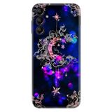 Senada Samsung Galaxy A25 İle Uyumlu Kılıf Silikon Desenli Resimli Kapak Ayyıldız Neon Mandala